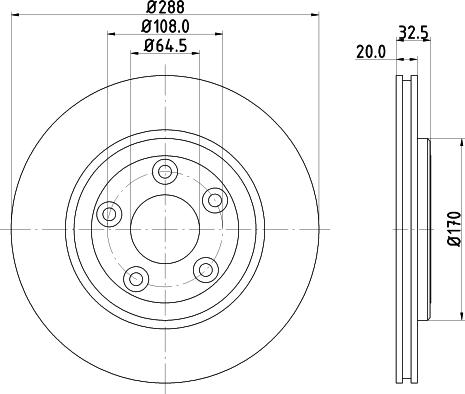 Mintex MDC1372 - Гальмівний диск autocars.com.ua