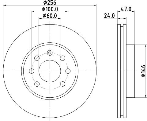 Mintex MDC1388 - Тормозной диск avtokuzovplus.com.ua