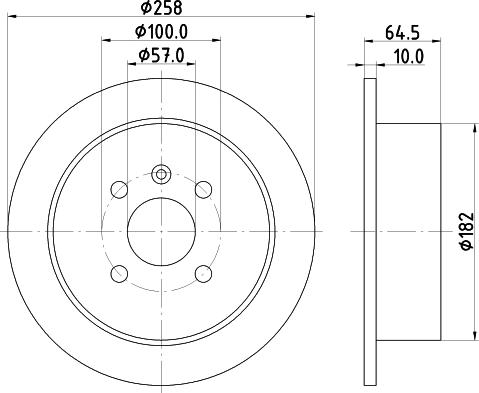 Mintex MDC1389 - Тормозной диск avtokuzovplus.com.ua