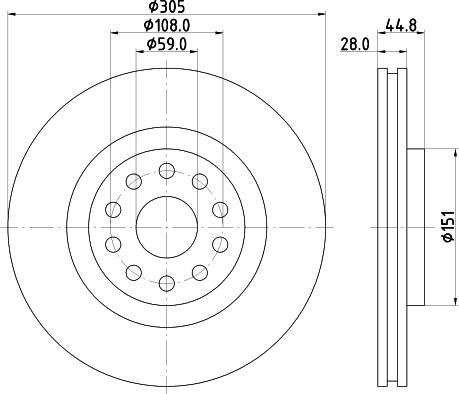 Optimal BS-7728 - Тормозной диск avtokuzovplus.com.ua