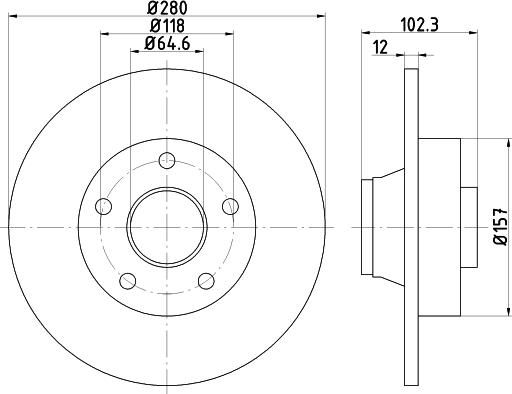 Mintex MDC1609 - Тормозной диск avtokuzovplus.com.ua