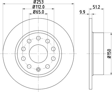 Mintex MDC1640C - Тормозной диск avtokuzovplus.com.ua