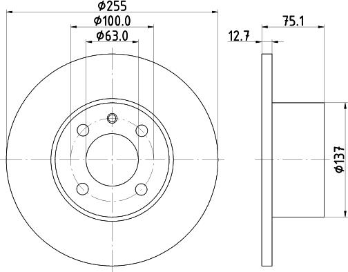 Mintex MDC164 - Тормозной диск avtokuzovplus.com.ua