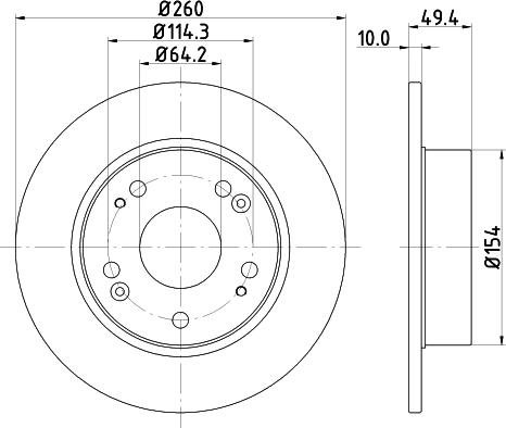 Mintex MDC1721C - Тормозной диск avtokuzovplus.com.ua