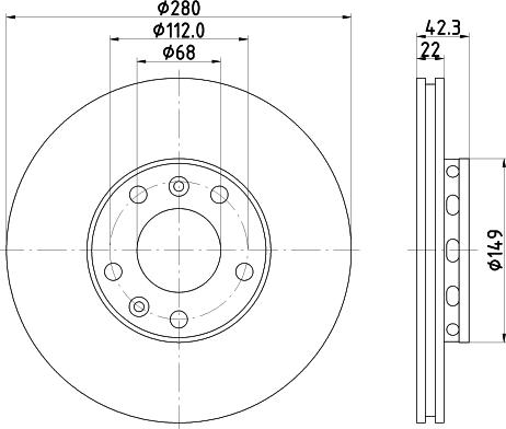 Mintex MDC1758 - Тормозной диск avtokuzovplus.com.ua