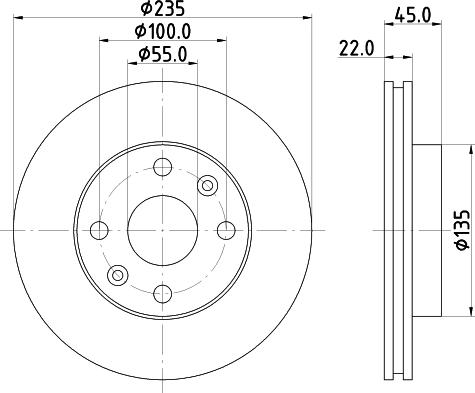 Mintex MDC1793 - Тормозной диск avtokuzovplus.com.ua