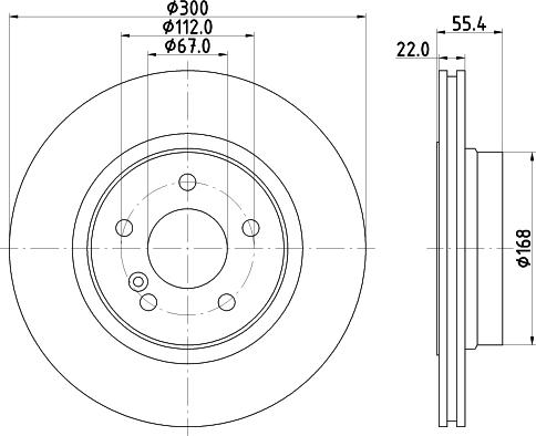 Mintex MDC1913 - Тормозной диск avtokuzovplus.com.ua