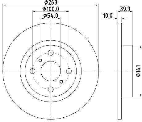 Mintex MDC1951 - Тормозной диск autodnr.net