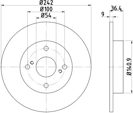 Mintex MDC2095 - Тормозной диск avtokuzovplus.com.ua