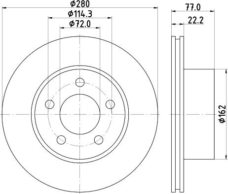 Mintex MDC2100 - Тормозной диск avtokuzovplus.com.ua