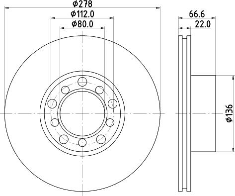 Mintex MDC213 - Тормозной диск avtokuzovplus.com.ua