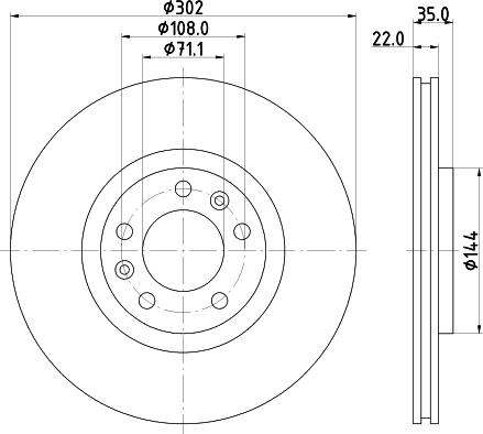 Mintex MDC2187 - Тормозной диск avtokuzovplus.com.ua