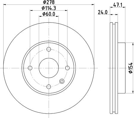 Mintex MDC2233 - Тормозной диск avtokuzovplus.com.ua