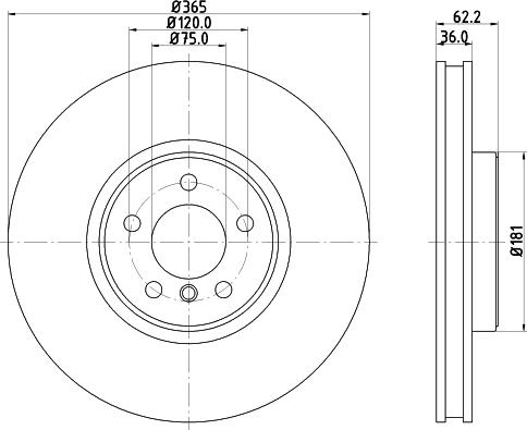 Mintex MDC2330 - Гальмівний диск autocars.com.ua