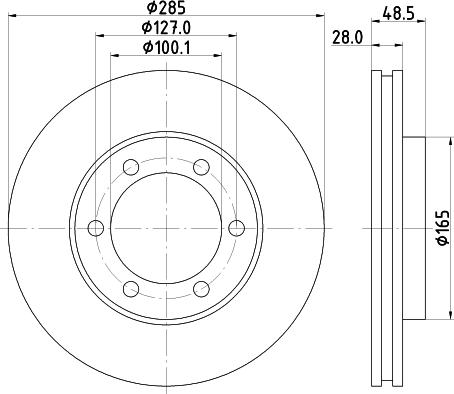 Mintex MDC2347 - Гальмівний диск autocars.com.ua