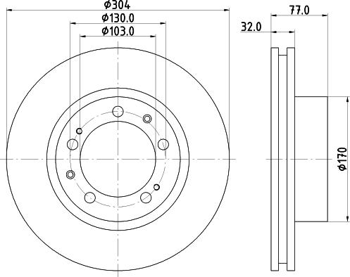 Mintex MDC2352L - Гальмівний диск autocars.com.ua