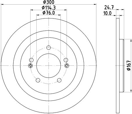 Mintex MDC2361 - Тормозной диск avtokuzovplus.com.ua