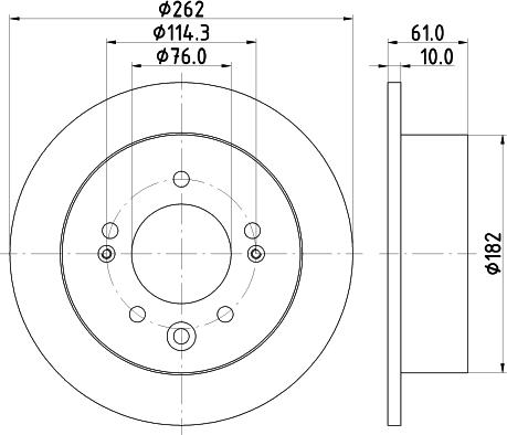 Mintex MDC2373 - Тормозной диск avtokuzovplus.com.ua