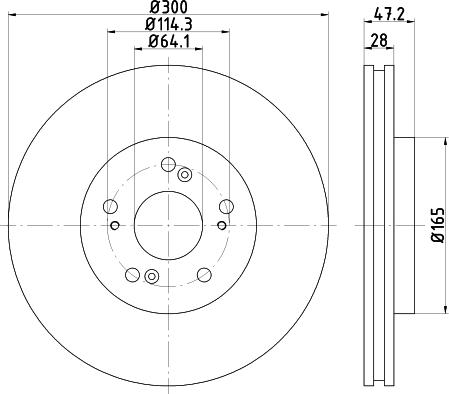 Mintex MDC2511 - Тормозной диск avtokuzovplus.com.ua