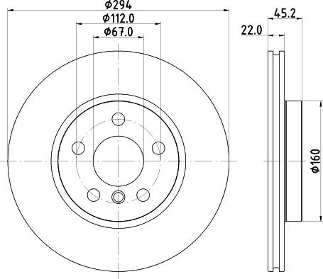 Mintex MDC2681 - Тормозной диск avtokuzovplus.com.ua