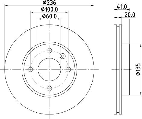 Mintex MDC2718 - Тормозной диск avtokuzovplus.com.ua