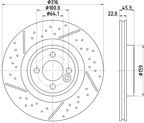 Mintex MDC2725 - Гальмівний диск autocars.com.ua