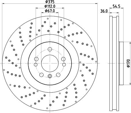 Mintex MDC82731C - Тормозной диск avtokuzovplus.com.ua