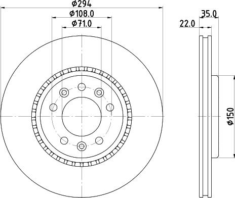 Mintex MDC2759 - Тормозной диск avtokuzovplus.com.ua