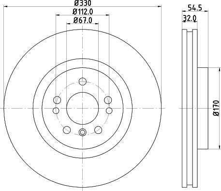 Mintex MDC2780C - Тормозной диск avtokuzovplus.com.ua