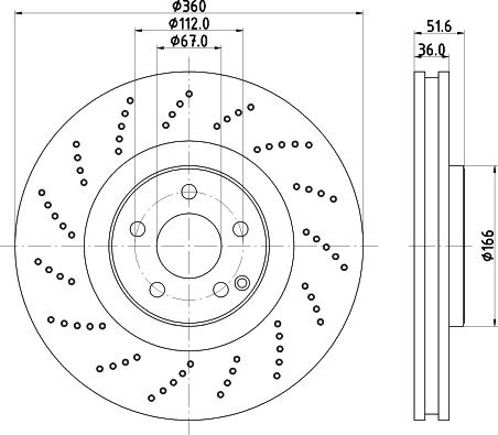 Mintex MDC2784C - Тормозной диск avtokuzovplus.com.ua