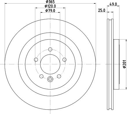 DJ Parts BD2893 - Гальмівний диск autocars.com.ua