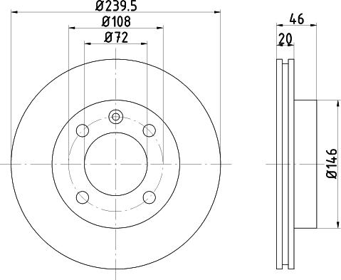 Mintex MDC347 - Тормозной диск avtokuzovplus.com.ua