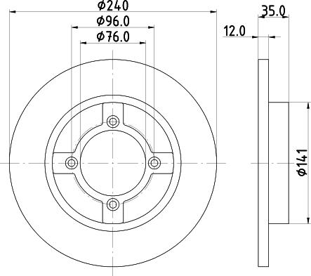 Mintex MDC355 - Тормозной диск autodnr.net