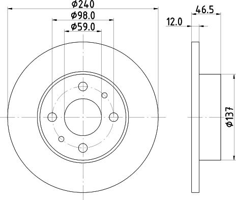 Mintex MDC359 - Гальмівний диск autocars.com.ua