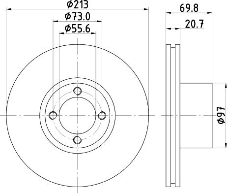 Mintex MDC396 - Тормозной диск autodnr.net