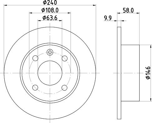 Mintex MDC411 - Гальмівний диск autocars.com.ua