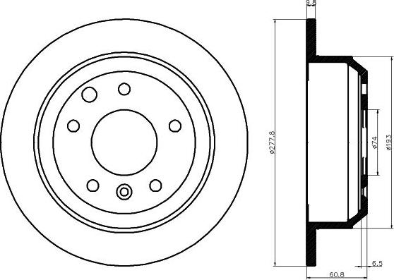 Mintex MDC447 - Гальмівний диск autocars.com.ua