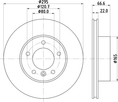 Mintex MDC448 - Тормозной диск avtokuzovplus.com.ua