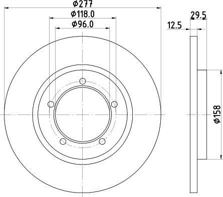 Mintex MDC632 - Тормозной диск avtokuzovplus.com.ua