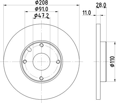 Mintex MDC633 - Гальмівний диск autocars.com.ua