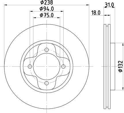 Mintex MDC656 - Тормозной диск avtokuzovplus.com.ua