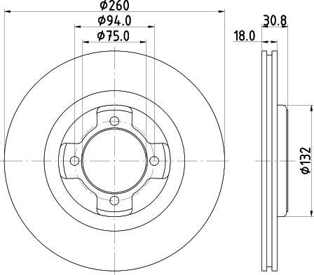 Mintex MDC657 - Тормозной диск avtokuzovplus.com.ua