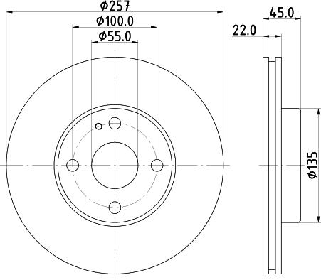 Mintex MDC659 - Тормозной диск avtokuzovplus.com.ua