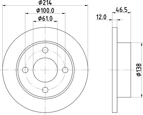 Mintex MDC682 - Тормозной диск avtokuzovplus.com.ua