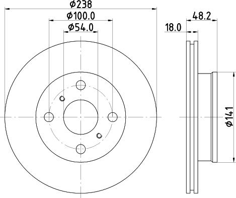 Mintex MDC726 - Тормозной диск autodnr.net