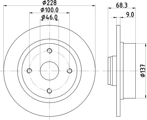 Mintex MDC733 - Тормозной диск avtokuzovplus.com.ua