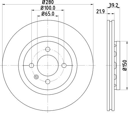 Mintex MDC744 - Тормозной диск avtokuzovplus.com.ua