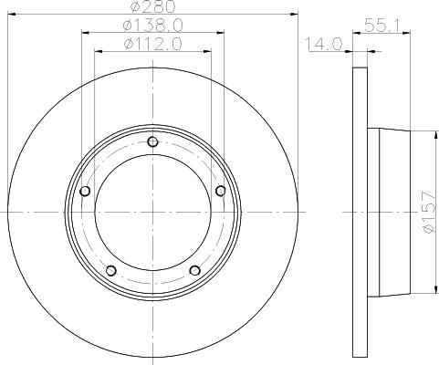 Mintex MDC752 - Тормозной диск avtokuzovplus.com.ua