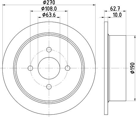 Mintex MDC790 - Тормозной диск avtokuzovplus.com.ua