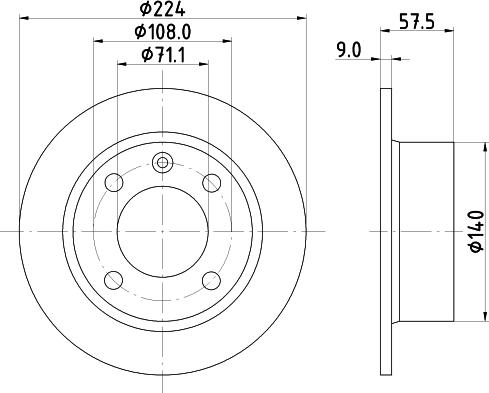 Mintex MDC802 - Гальмівний диск autocars.com.ua